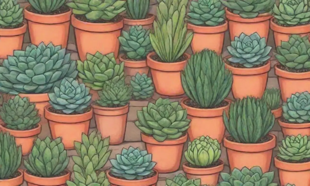 The wallpaper showcases colorful succulents and gardening tips