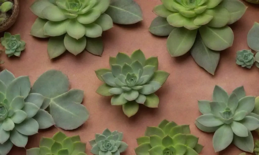 Colorful wallpaper showcases succulent plants and health benefits in calming earth tones