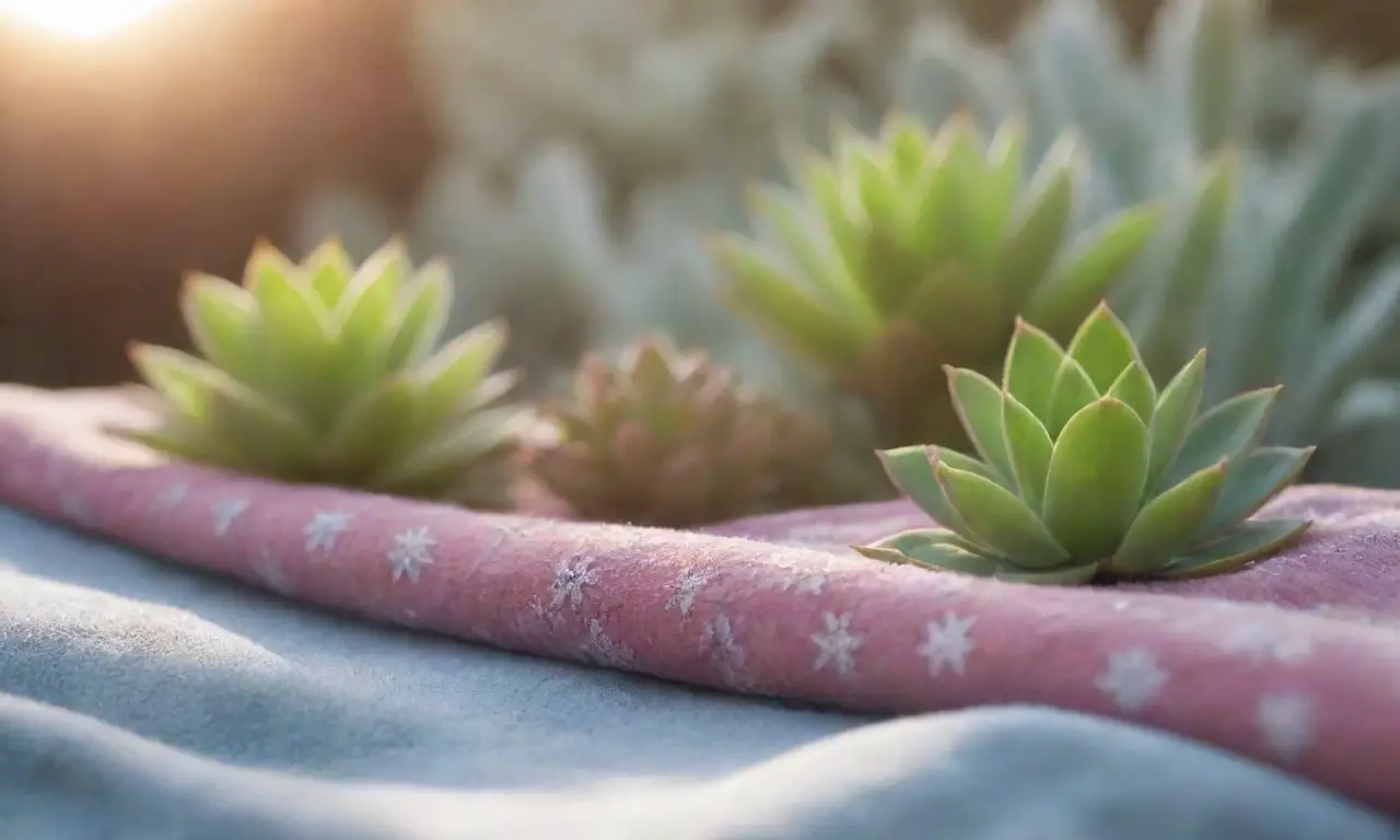 Vibrant wallpaper of cozy succulents and serene garden elements