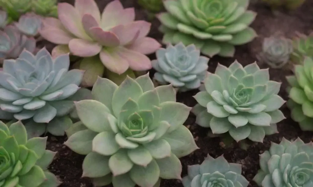 Succulents thrive with vibrant colors and gentle breezes