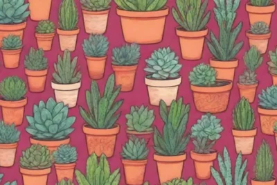 A vibrant succulent wallpaper showcases colorful graphics and clear temperature zone labels