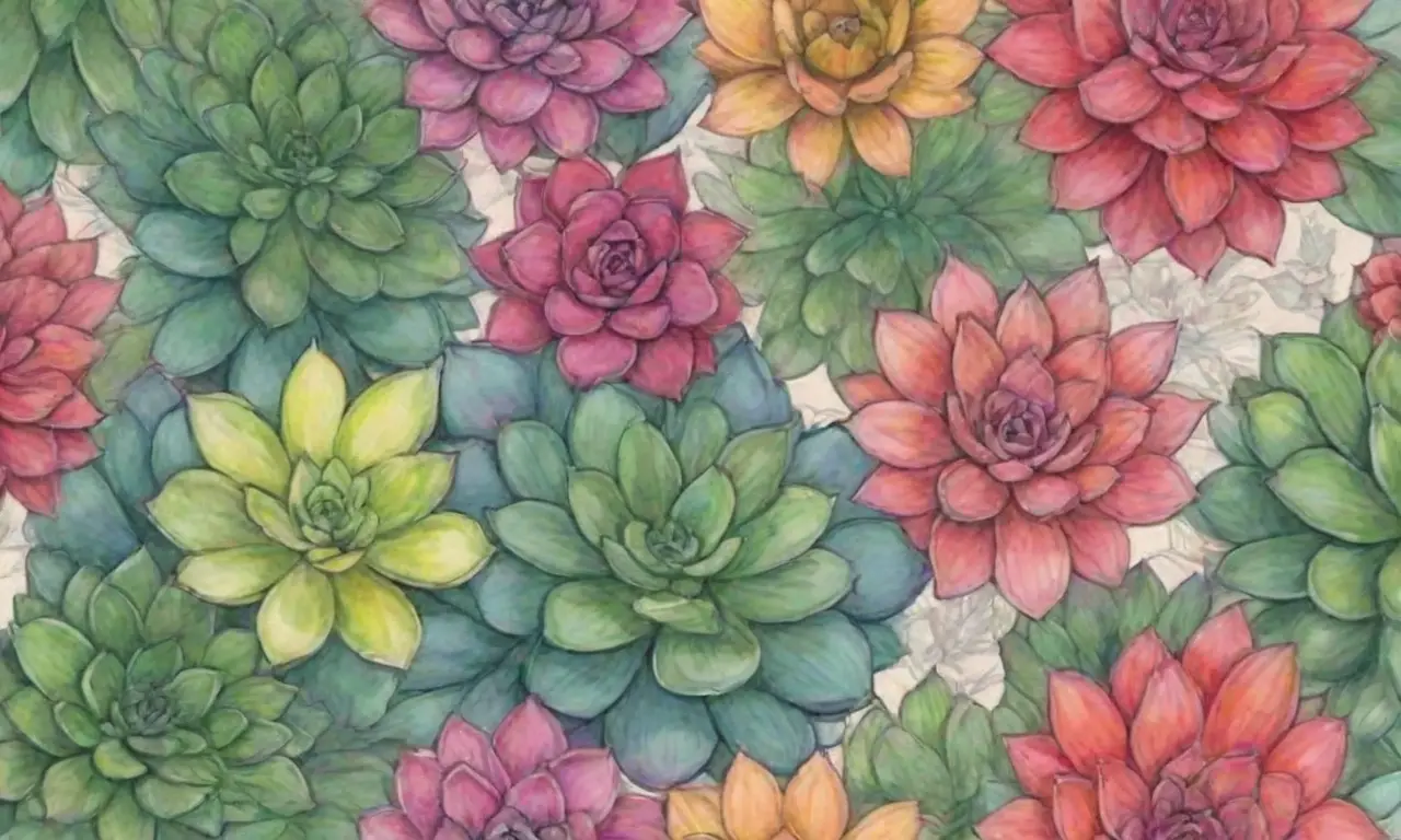 The wallpaper features vibrant succulents and fashion sketches in bold, elegant designs