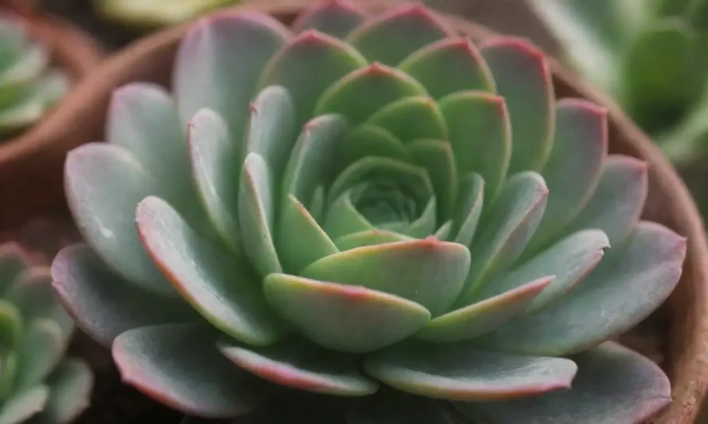 Colorful succulents with donation guidelines