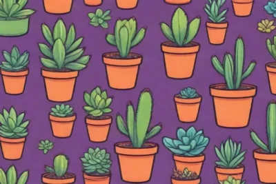 Colorful succulents and eco-friendly icons enhance an engaging digital navigation tool with care tips and community support