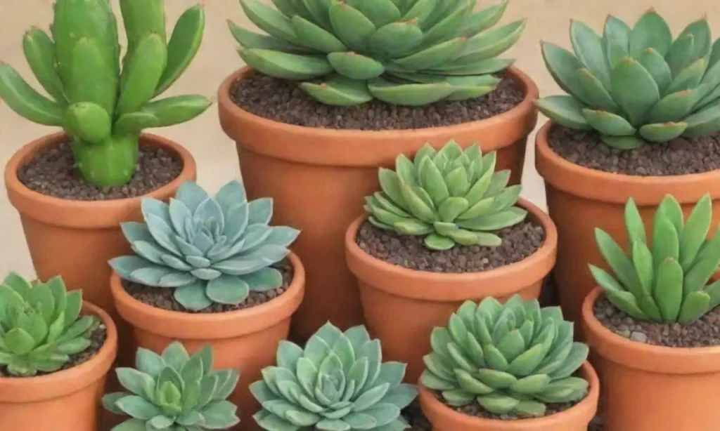 Arrange succulents creatively by size