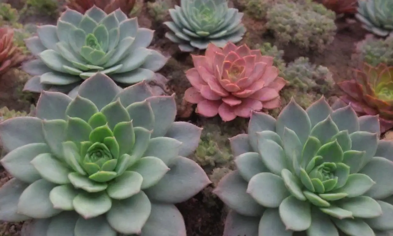 Colorful succulents showcase natures beauty and global diversity