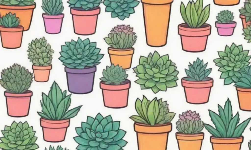 The wallpaper showcases colorful succulents