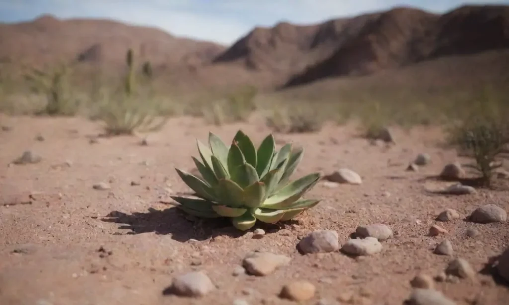 The wallpaper depicts arid landscapes and diverse succulents