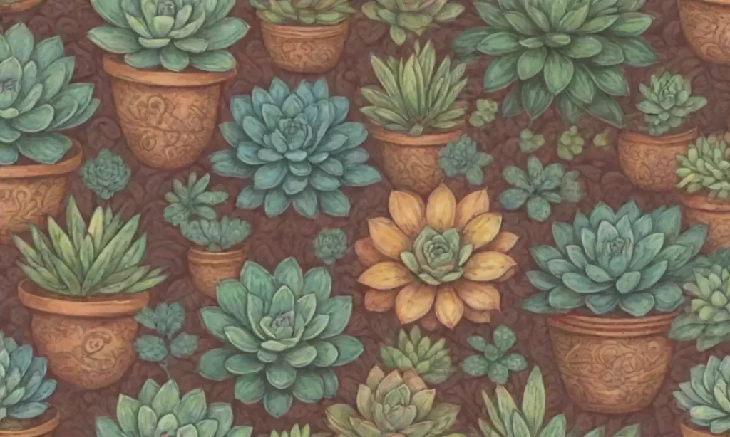 A lively wallpaper design celebrates garden heritage with succulent patterns and earthy tones