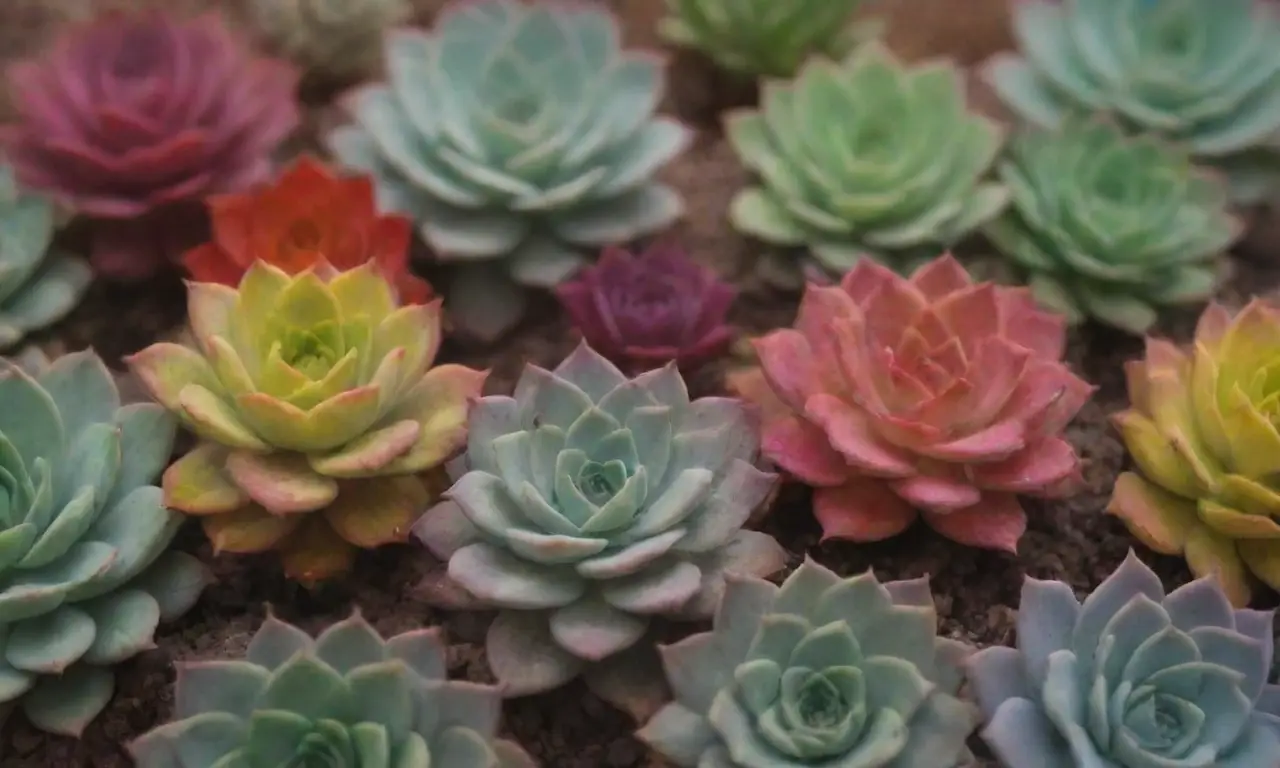 Vibrant succulents showcase unique shapes and textures while promoting conservation