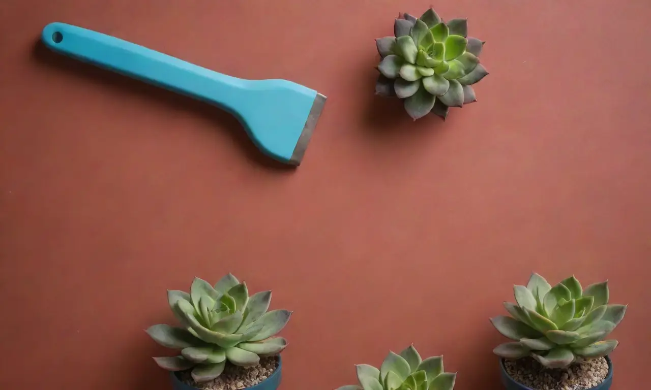 A vibrant wallpaper showcases succulent plants, pruning tools, techniques, and success tips