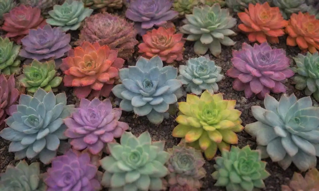 Natures balance is illustrated through shifting colors, pests, weather, and succulents