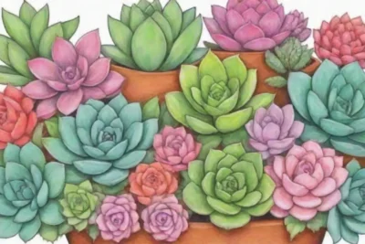 Floral artistry includes colorful succulents