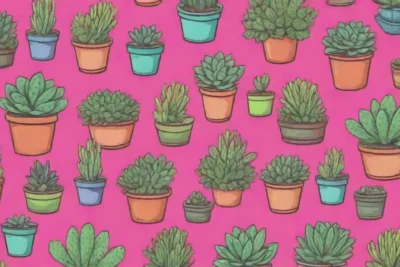 The wallpaper showcases colorful succulent illustrations with Toxic and Non-Toxic sections and safety tips