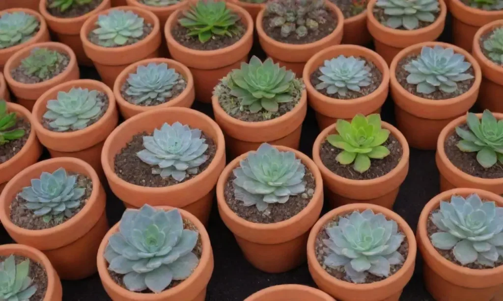 Garden essentials include colorful pots