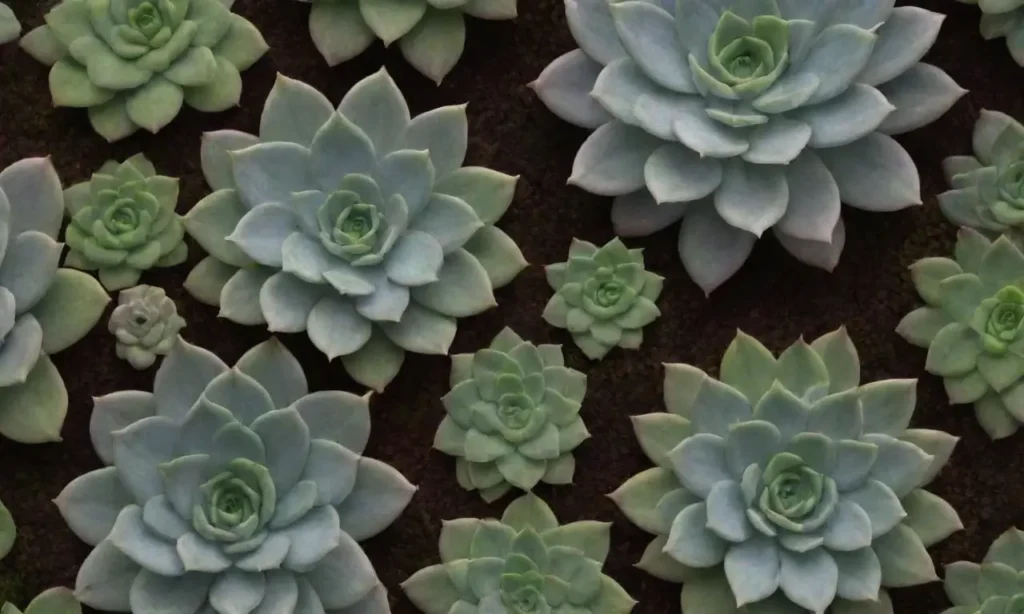 The wallpaper showcases vibrant images of rare succulents and inviting captions