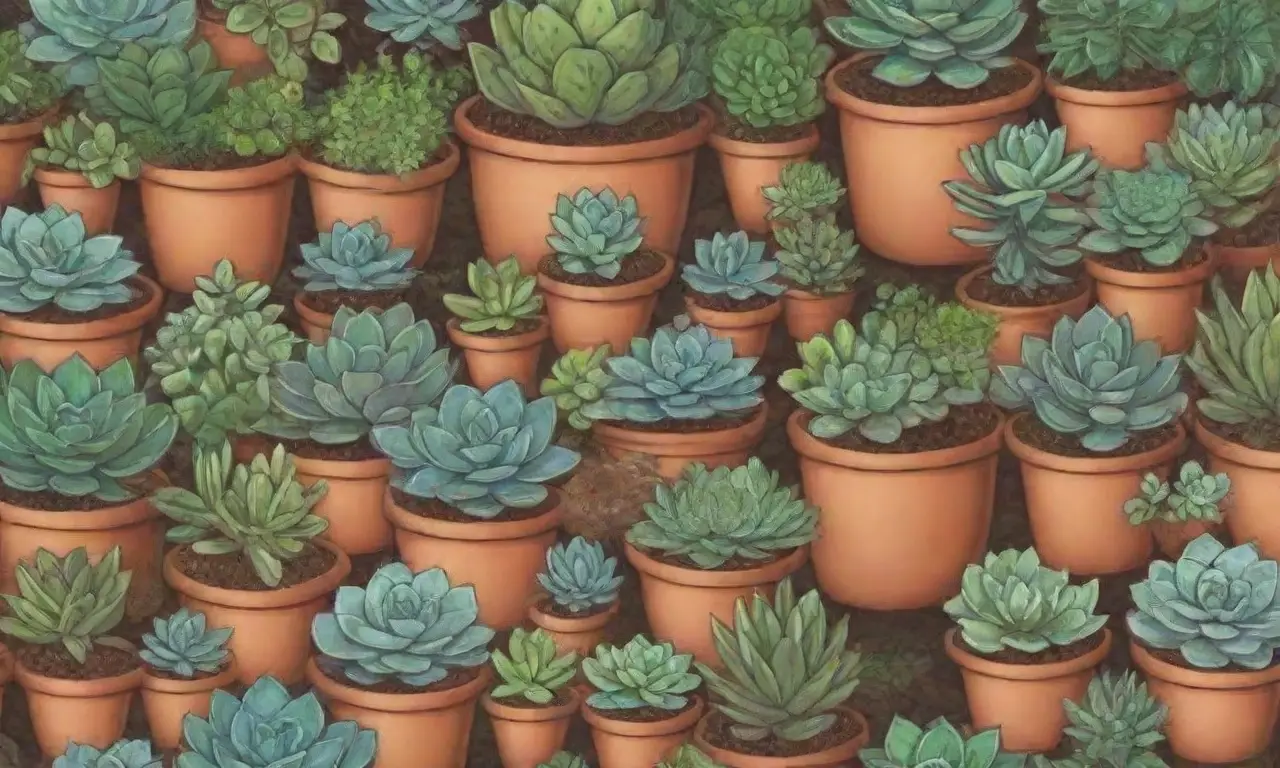 The wallpaper showcases vibrant succulents and includes care tips and scientific information