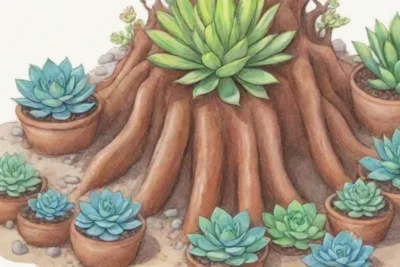 Colorful succulents thrive in diverse