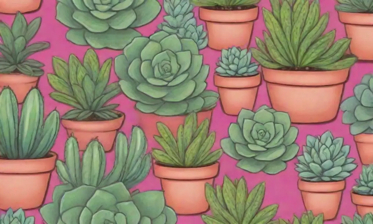 A vibrant wallpaper with succulent designs and eco-friendly tips