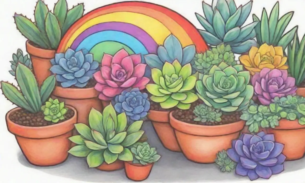 Colorful succulents create vibrant, easy-to-maintain displays for joyful gardening