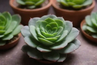 Succulents combine vibrant textures and scientific symbols