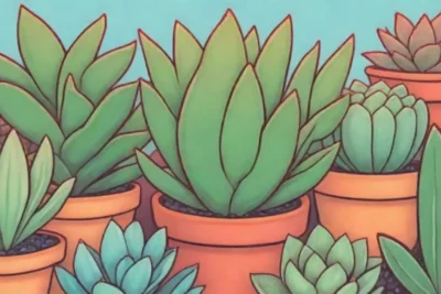 Colorful succulents create a harmonious and visually balanced composition