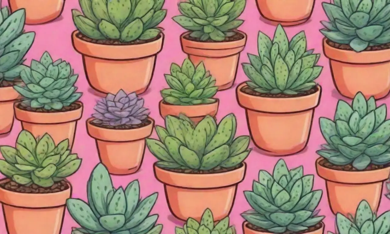 The wallpaper showcases vibrant succulents with tips for sourcing and collecting rare varieties