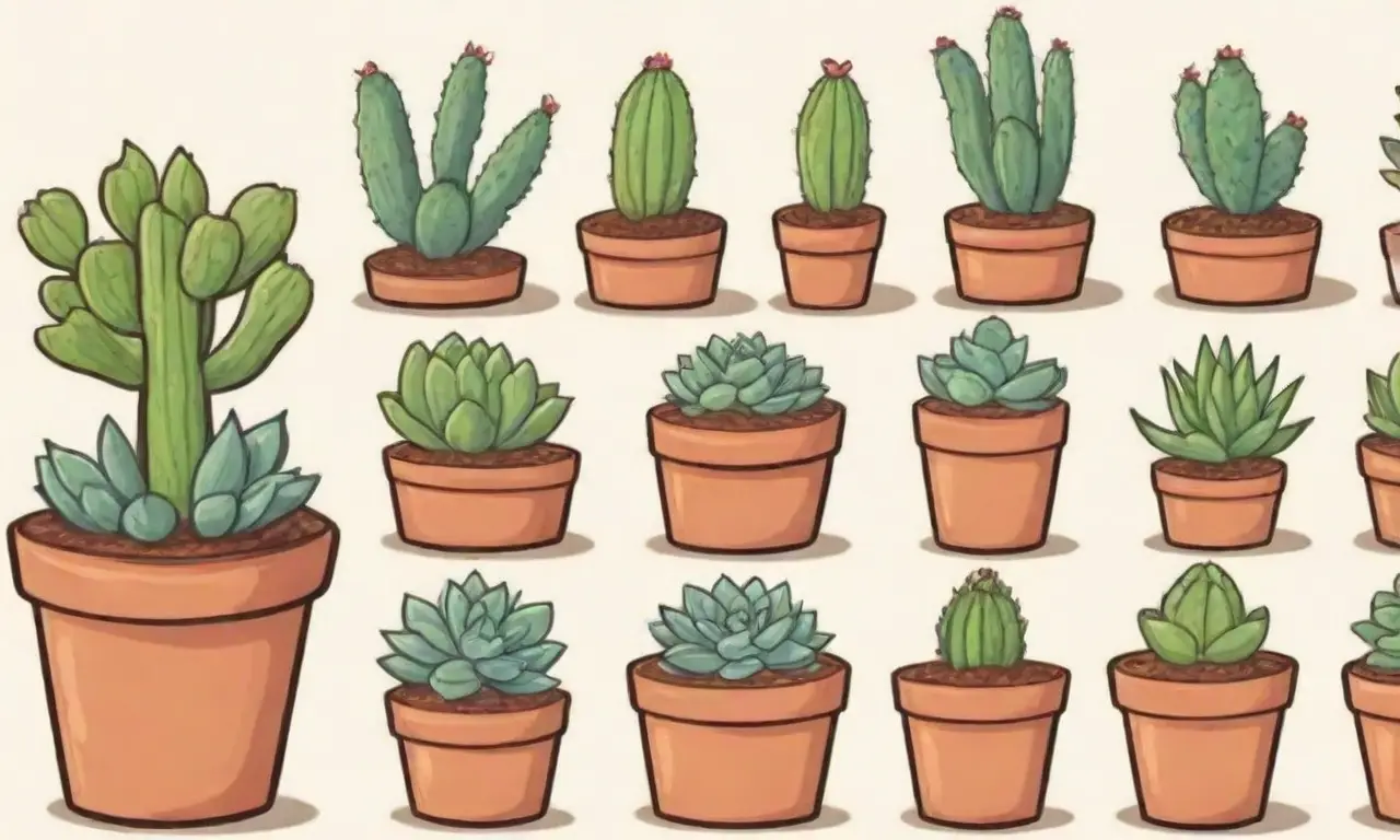 Succulent care is illustrated through comparisons of healthy and unhealthy growth with key environmental factors