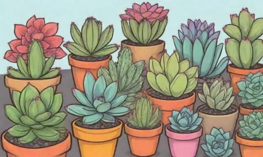 Event showcases colorful succulents with engaging details and a vibrant design