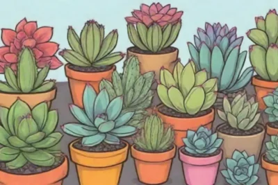 Event showcases colorful succulents with engaging details and a vibrant design