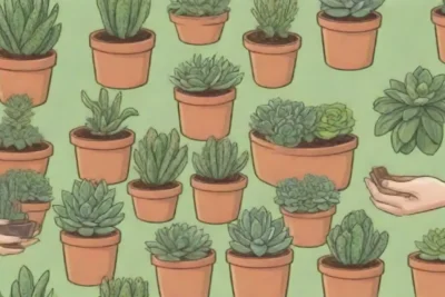 A peaceful community connects through caring for plants