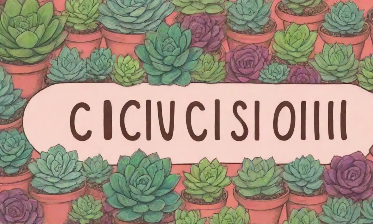 A colorful wallpaper displays bold text: Conclusion: Common Misconceptions Uncovered, surrounded by diverse succulents