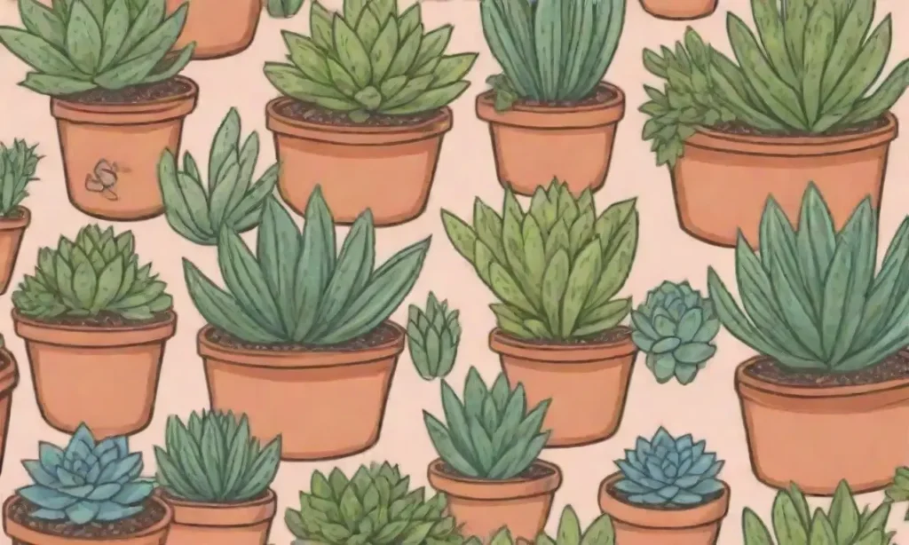 The wallpaper displays colorful succulents and text on their adaptations