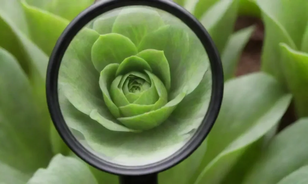 A serene garden scene highlights vibrant houseleeks and explores their medicinal properties