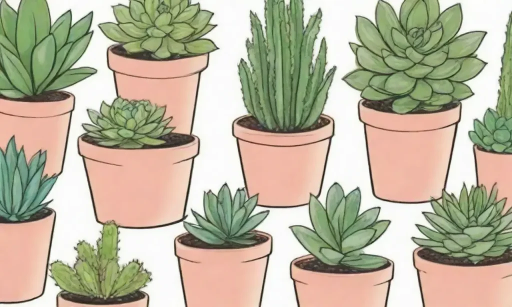 Stylish succulents create a calming indoor atmosphere