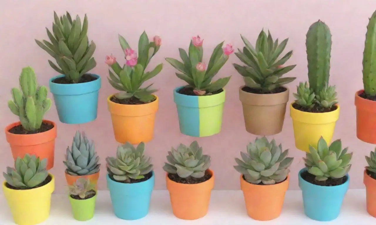 Colorful succulent planters inspire happy crafters to create unique designs