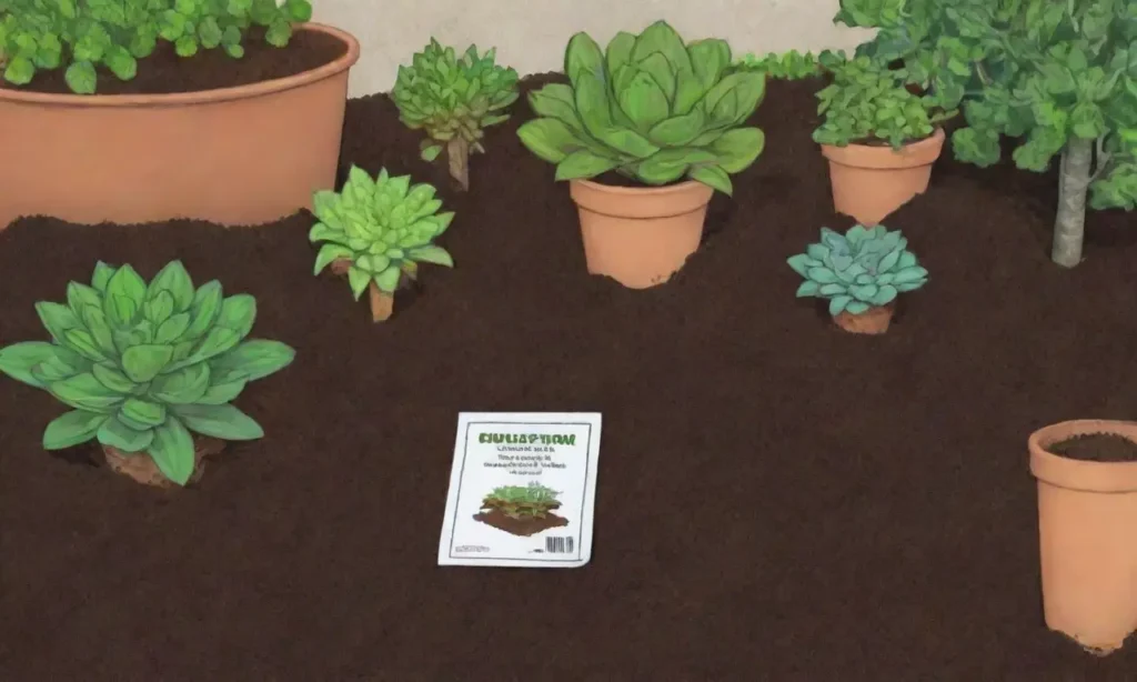 Nutrient-rich compost promotes healthy growth in succulents and enriches soil sustainably