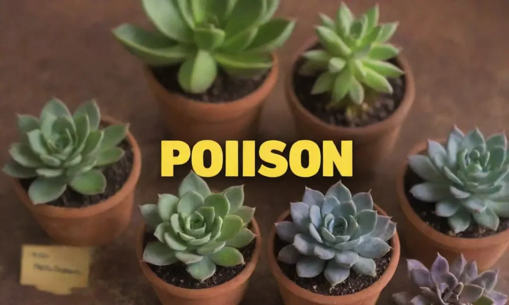 Colorful succulents with bold text debunking myths and highlighting facts