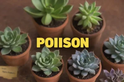 Colorful succulents with bold text debunking myths and highlighting facts