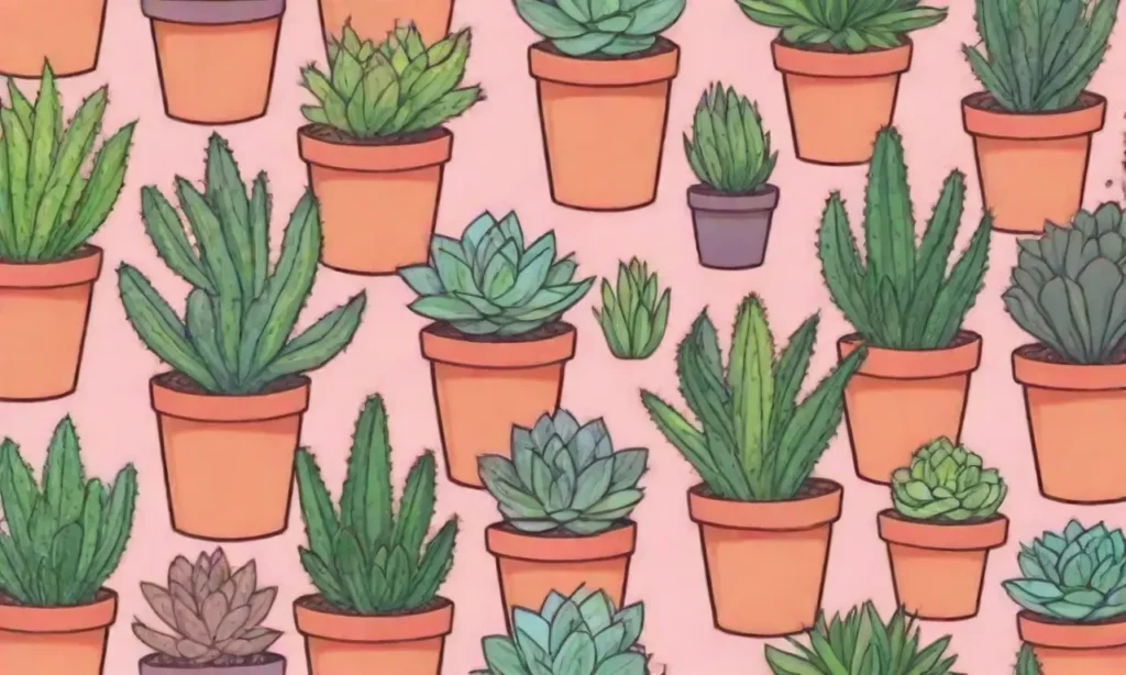 The wallpaper features colorful succulents and growth graphs