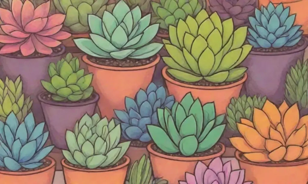 Colorful succulents exhibit diverse shapes and resilient hues influenced by their environment