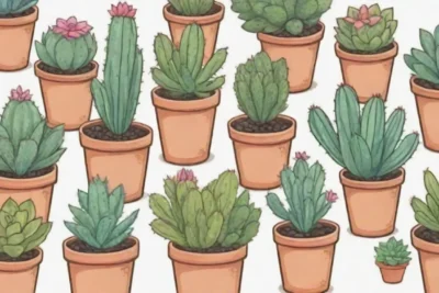 The wallpaper showcases colorful succulents and tips on care and overwatering