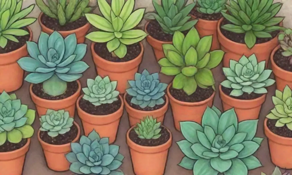 Colorful succulents and greenery promote sustainable gardening and eco-friendly practices