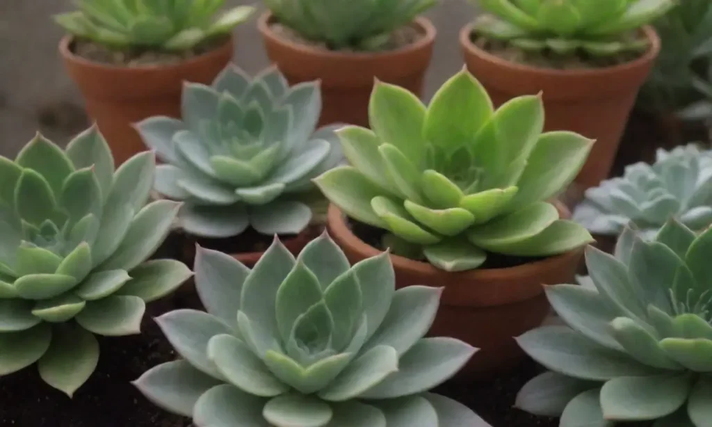 Care for succulents involves monitoring temperature