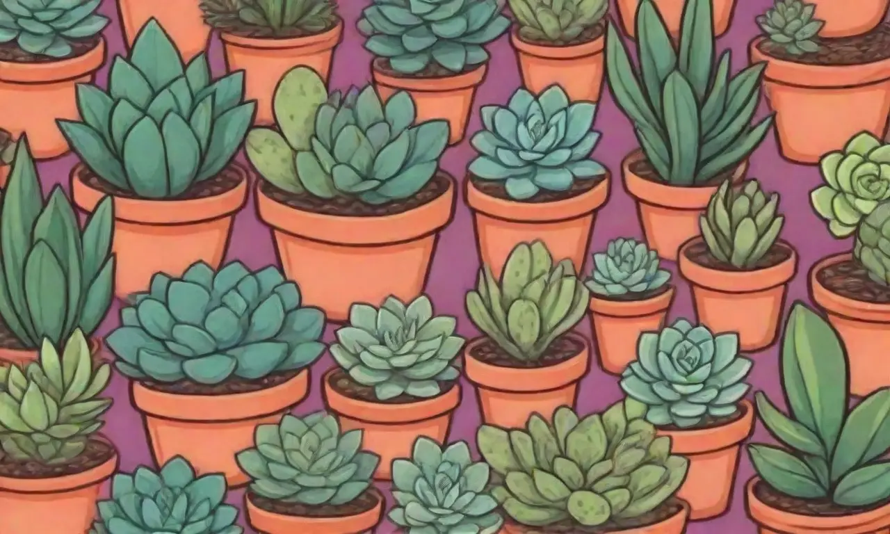 A colorful, engaging layout showcases succulent images, care tips, testimonials, and growth hacks