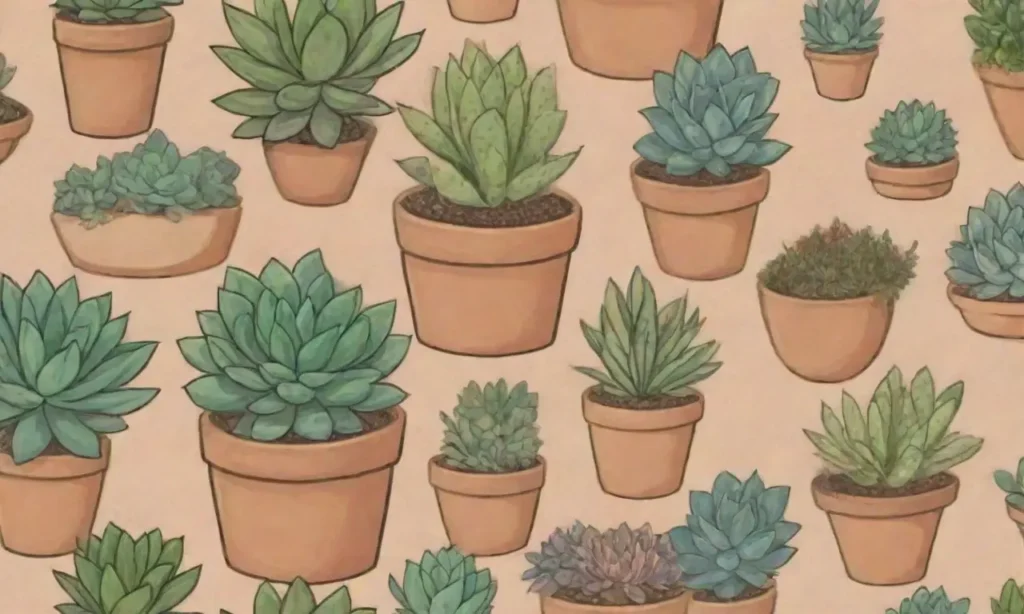 The wallpaper showcases vibrant succulents on an earthy background