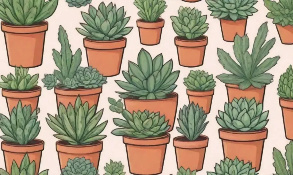 Colorful succulents in various shapes and sizes are featured in a modern subscription box