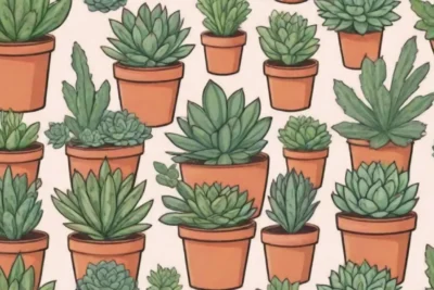 Colorful succulents in various shapes and sizes are featured in a modern subscription box