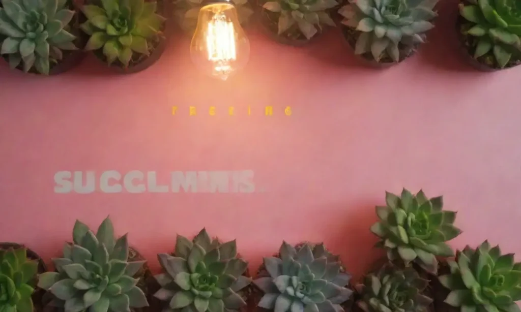 A colorful succulent wallpaper questions the lighting needs for these plants