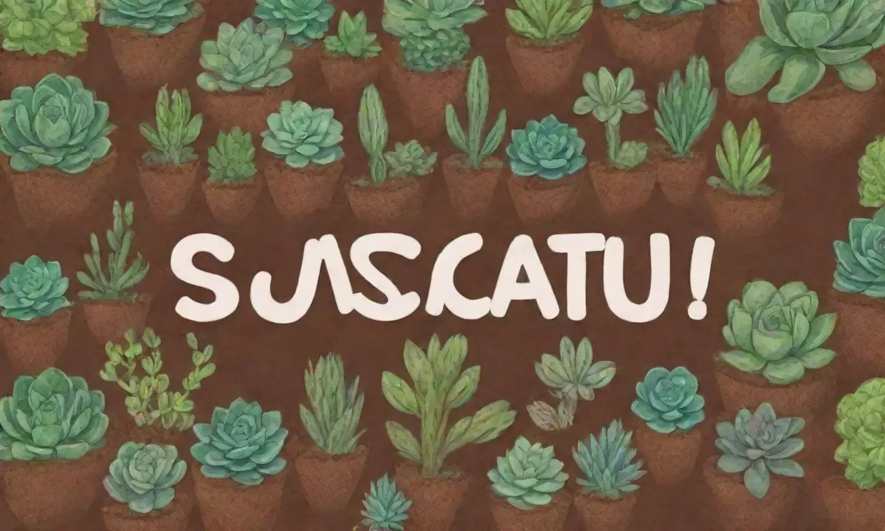 The wallpaper showcases vivacious succulents and informative sustainability graphics